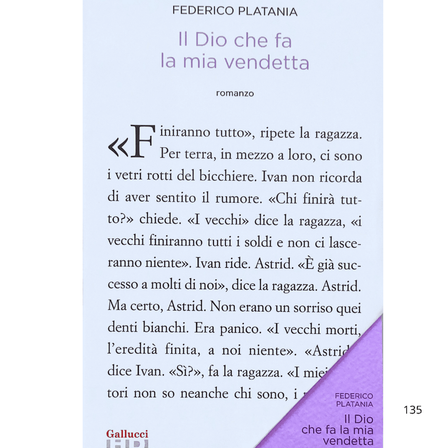 Il Dio che fa la mia vendetta